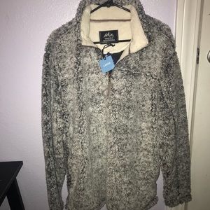 Sherpa Half Zip Pullover NWT